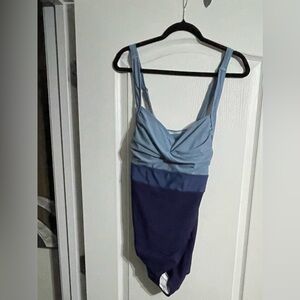 BloomChic Gray and Blue Dress